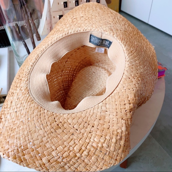 New Cowboy Straw Hat by San Diego Hat Co - Picture 3 of 5